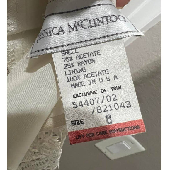 80s Jessica McClintock Brocade Bridal Dress - Picture 7 of 7